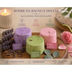 Bombe da doccia (Lavanda, Eucalipto, Rosa)
