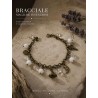 Bracciale agata bianca e quarzo ialino