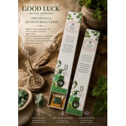 Incensi Good Luck con Patchouli e Avventurina Verde