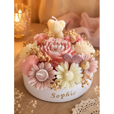 Candela con composizione personalizzabile