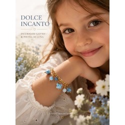 Dolce Incanto con occhio di gatto e pietra di luna