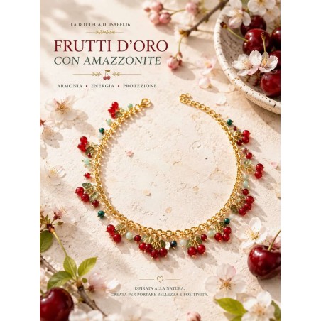 Frutti D'oro - Collana estate con amazzonite