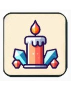 Candele con cristalli