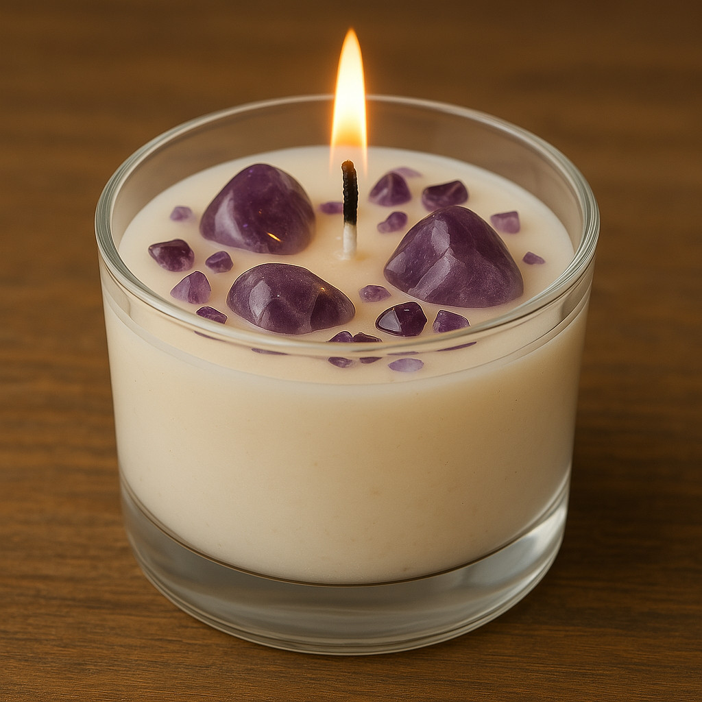 Candele con cristalli la Bottega di Isabel16